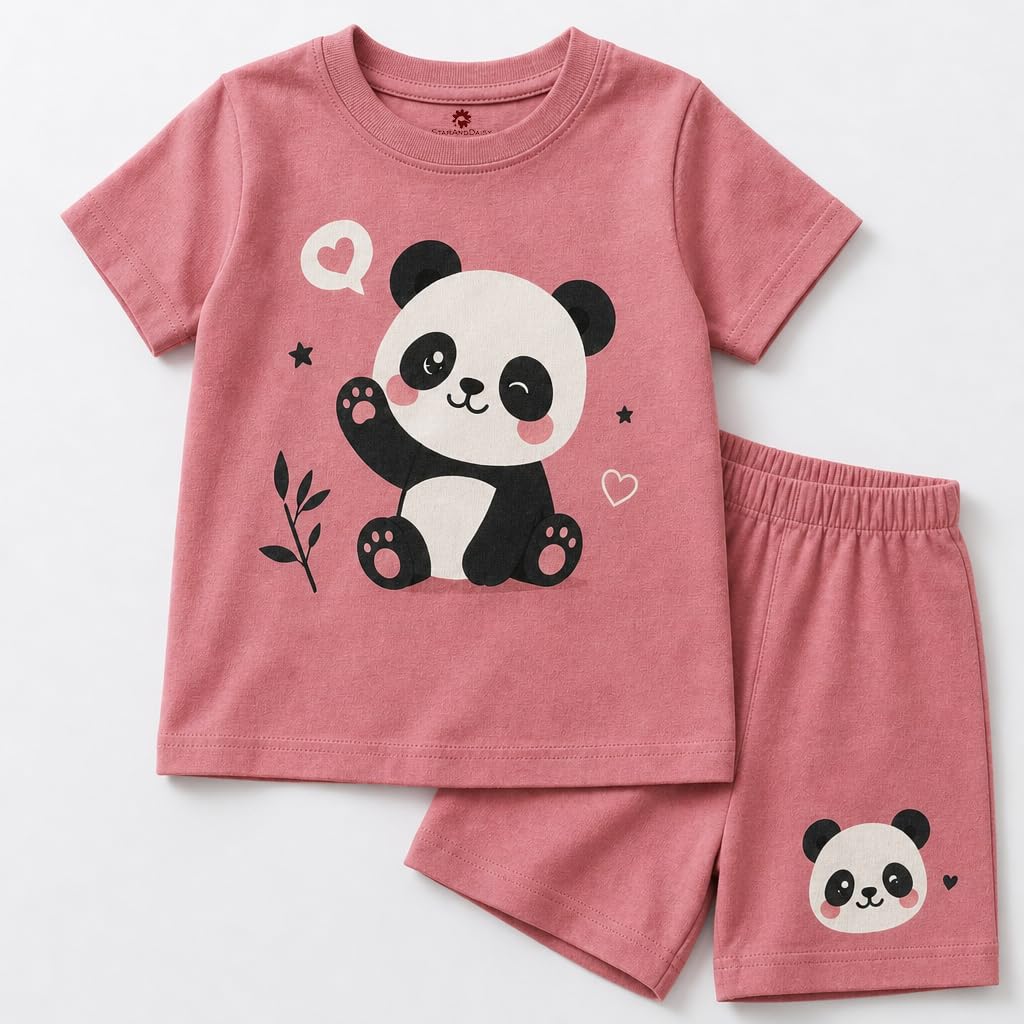 Baby Clothing Set for Newborns, Infants & Toddlers, Soft Cotton Baby Wear Co-Ord Set, Breathable Half Sleeve T-Shirt & Shorts Outfit-image-15
