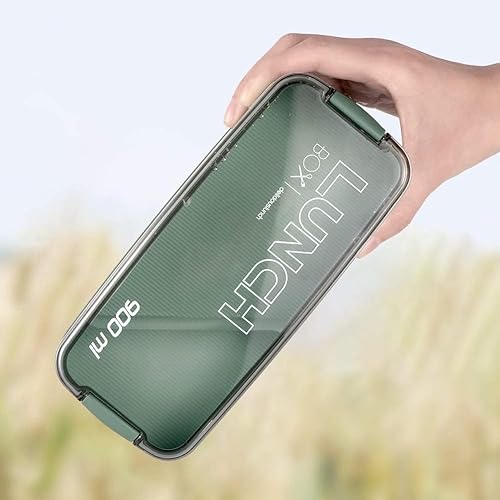 Miniatura 9 de Iteryn Bento Box - Lonchera apilable de 3 capas con compartimentos, a prueba de fugas, ecológicas, para preparación de comidas