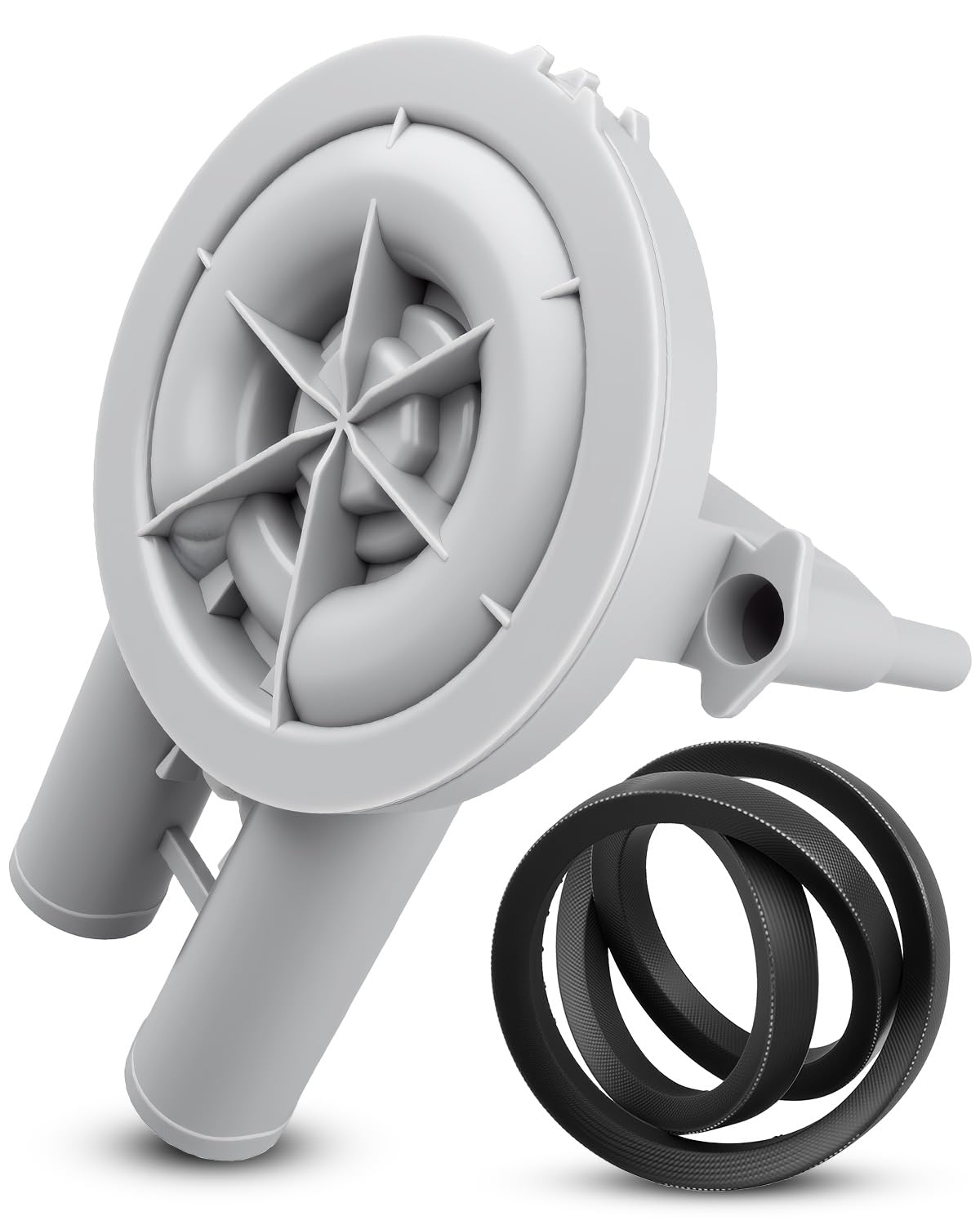 Washer Drain Pump and Belt Kit Fit for Speed Queen Ipso Cissell Huebsch | Replace RB150003