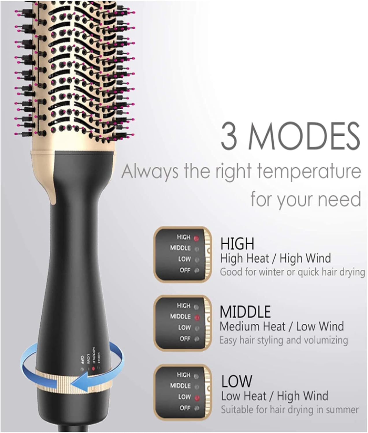 Hair Dryer Brush，Hot Air Brush,Styling Tools & Appliances with Negative Lon Curling Dryer Brush StylerHot Air Brush : Beauty & Personal Care