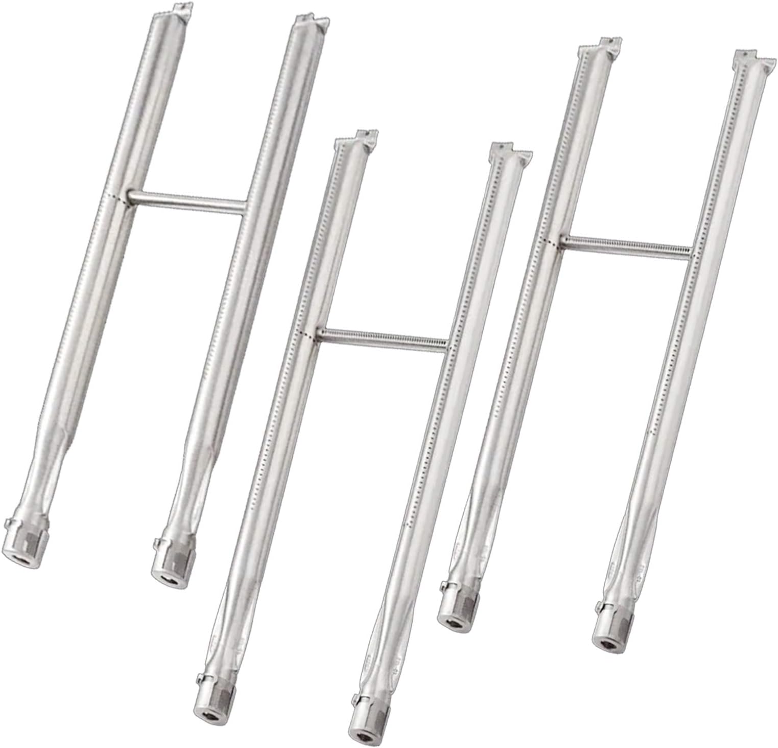 6-Pack 85662 Burner Tubes and Crossover Tubes Set Replacement Parts for Weber Summit Gold A/B / A6 / B6, Platinum A6 / B6 Grills, 20 1/2" Long