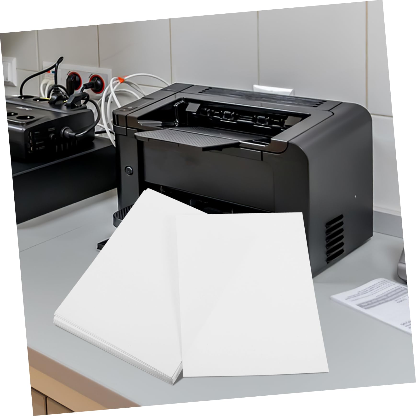 Etichette Adesive Stampabili A4 Bianche, 100 Fogli Autoadesive | Stampanti Inkjet, Scrivibili a Mano, Adesione Forte e Stampa Nitida senza Sbavature