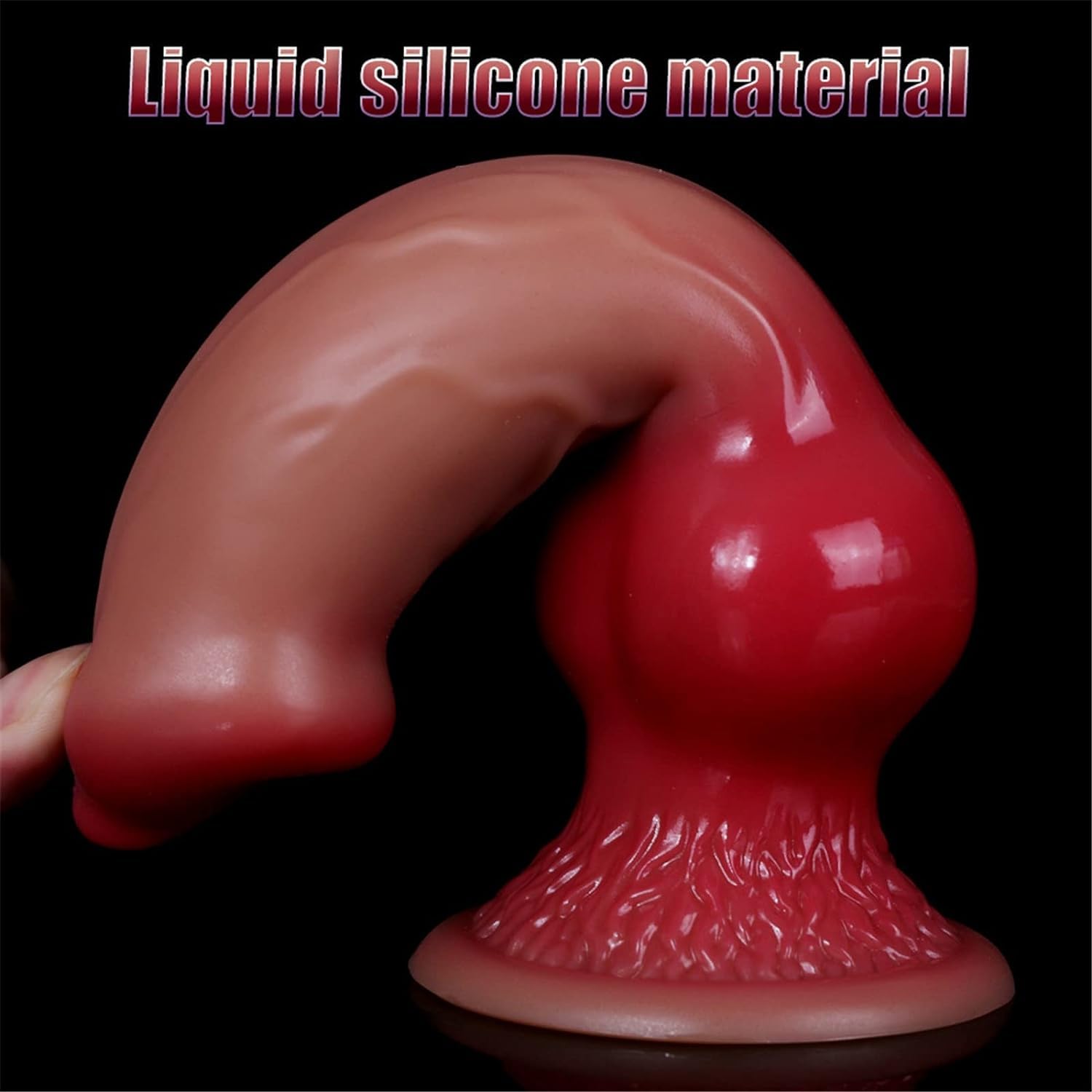 Pene Animale Realistico, 5 Dimensioni 33 Cm Falli Di Cane Lupo Falli Anali In Silicone Liquido Plug Anali Con Forte Ventosa Stimolazione Del Punto G Masturbazione Gay Giocattoli Sessuali(XL)
