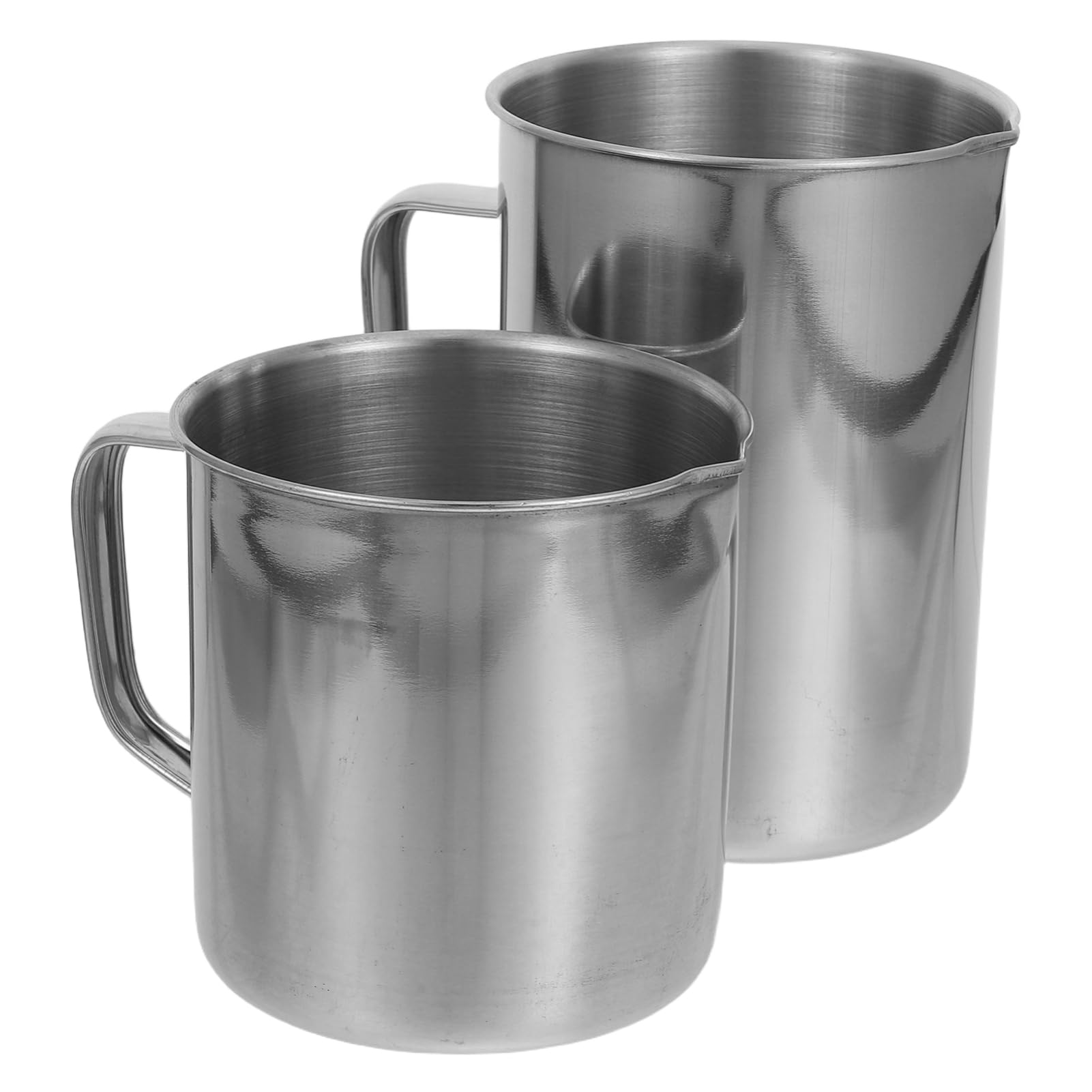 GLEAVI 2piezas Tazas Medidoras De Inoxidable Para Cocina De Medición Para Accesorio Multifuncional Para Repostería y Experimentos
