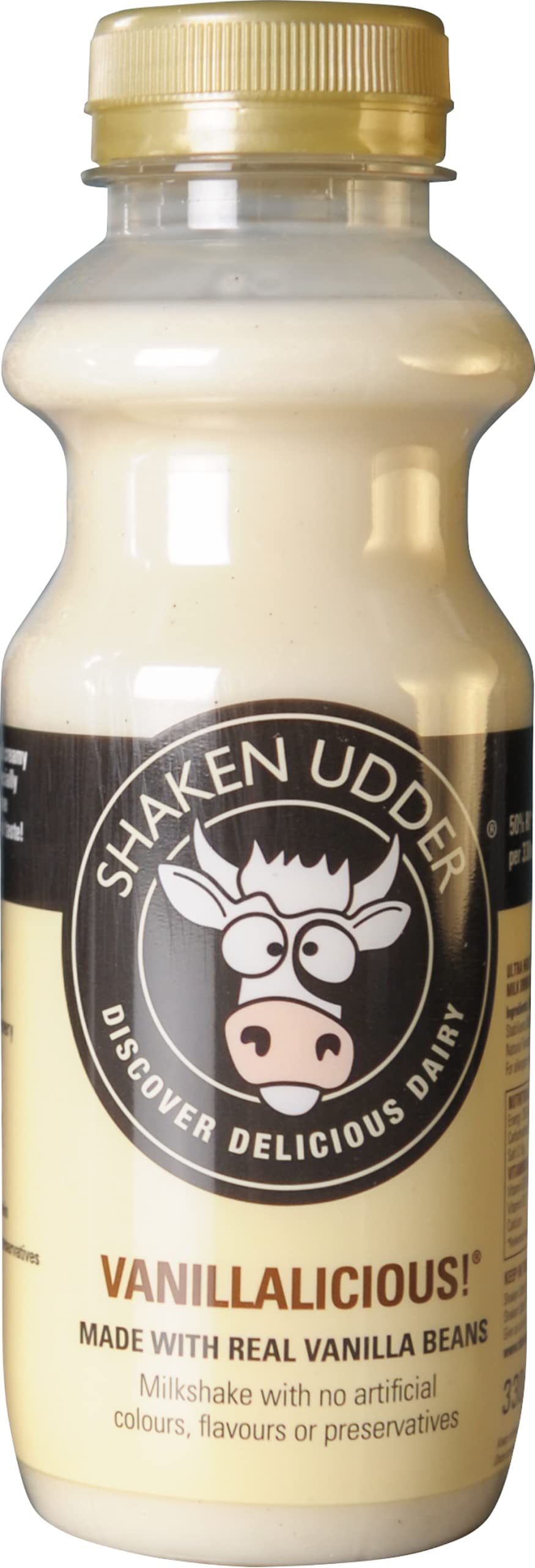 SHAKEN UDDER Vanillalicious! Milkshake - Bottle 330ml - 10 Pack