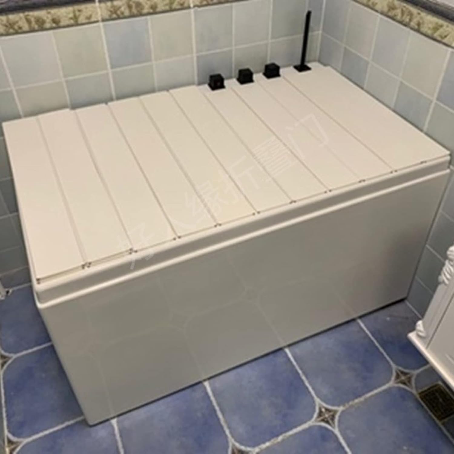 White Bath Overlay, Foldable Dustproof Plate, Bath Insulation Cover, PVC Bathtub Insulation Cover, Suitable For Most Standard Size Bathtubs, 115x65x0.7cm