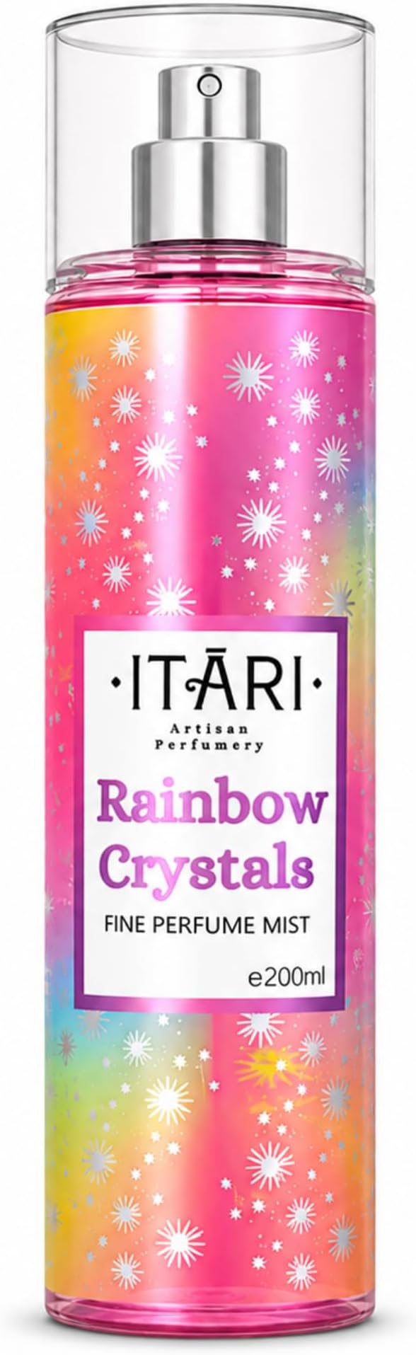 Itari Rainbow Crystal Fresh & Floral Body Perfume Mist, Very Long Lasting, Gift For Wife, Sister, Girlfriend, No Gas For Women, 150ml