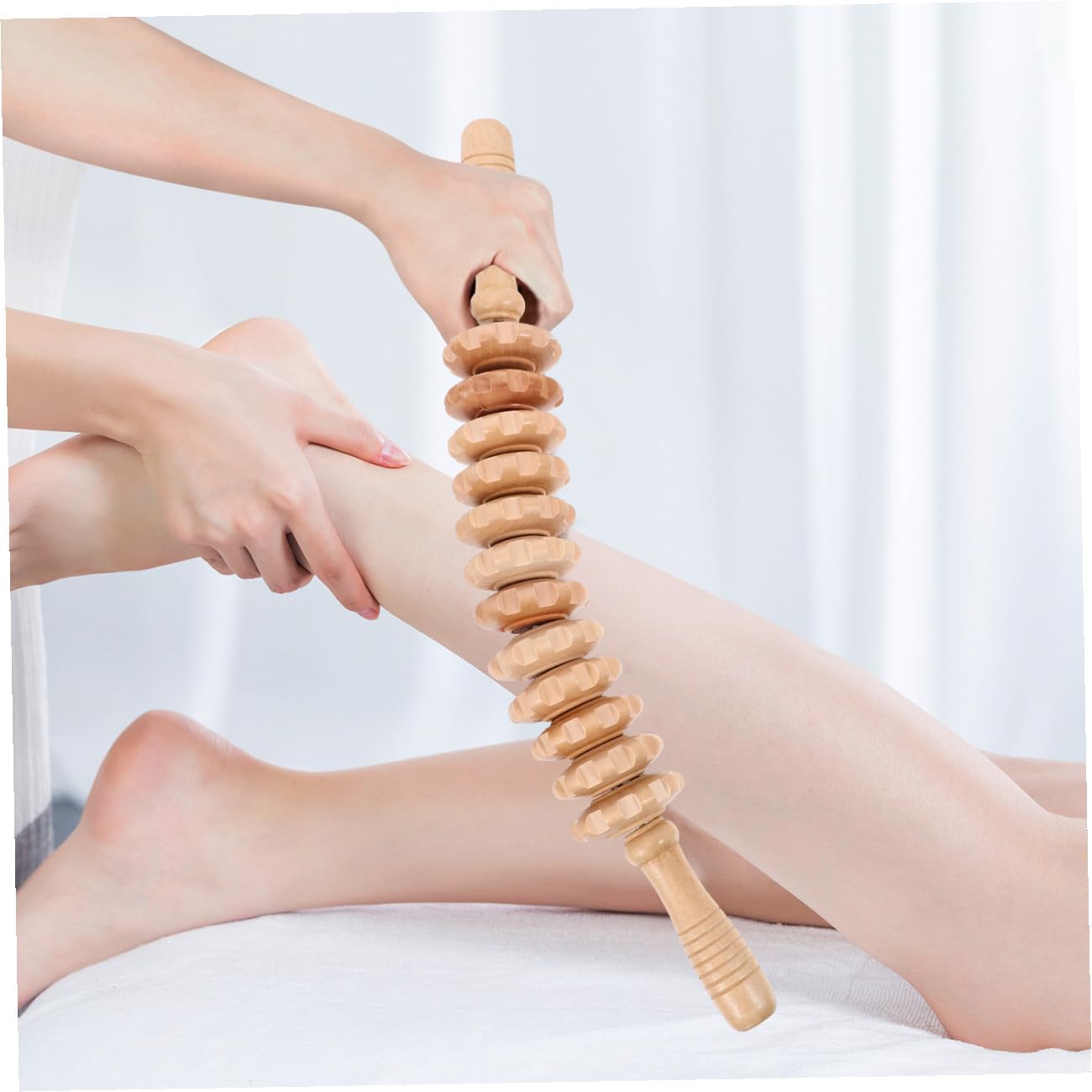 Homoyoyo Masajeador Corporal Portátil de Madera para Esculpir y Aliviar Músculos, Diseño Especial y Ligero, Herramienta Manual Conveniente para Fisioterapia