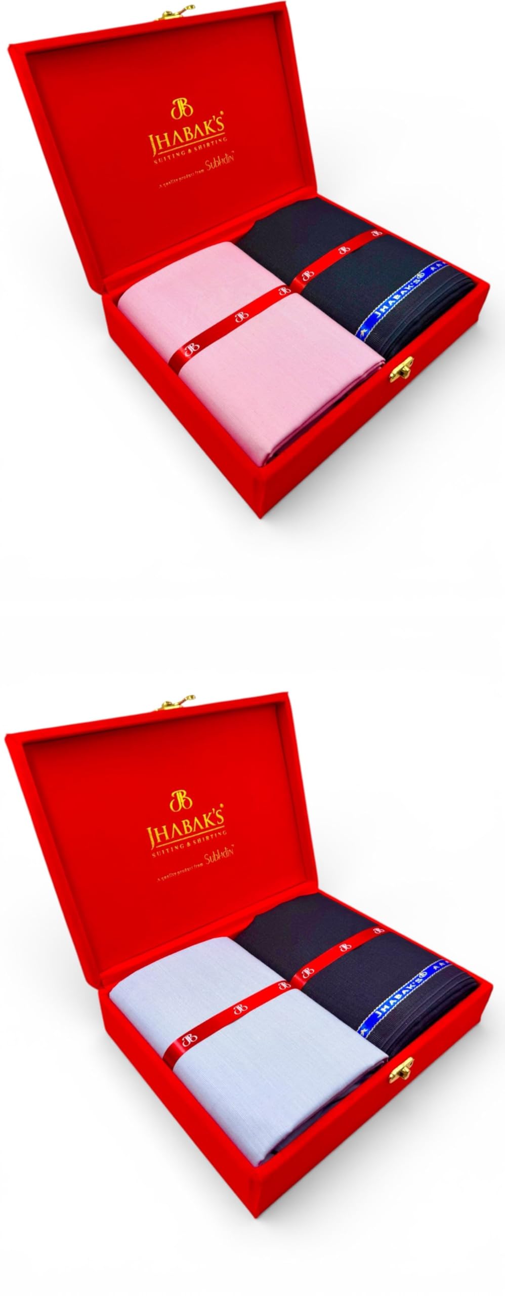 Unstitched Cotton Blend Solid Shirt & Trouser Fabric - 2.25 m Shirt Cloth - 1.20 m Pant Piece (Pack of 2 Velvet) - L