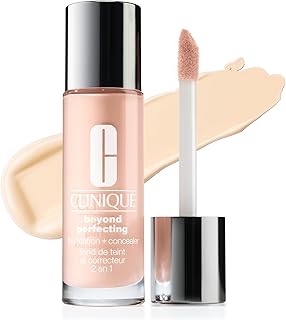 Clinique Beyond Perfecting Lightweight Liquid Foundation + Concealer For Dry Combination to Oily Skin Types | Full Coverage + Natural Matte Finish