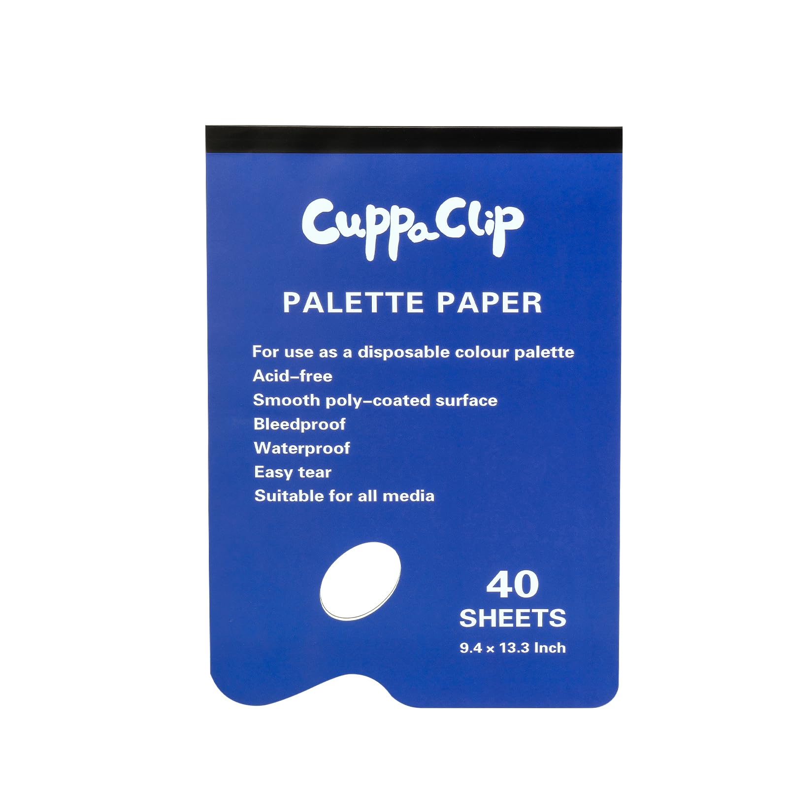 Disposable Palette Paper Pad - 40 Sheets 9.4x13.3 inch Artist Mixing Paper for Adults Students (9.4 x 13.3 in)