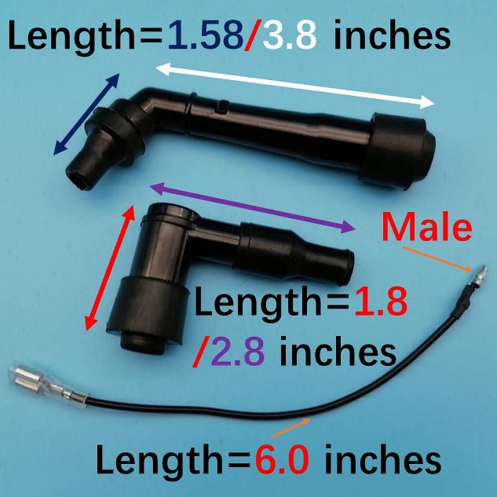 Ignition Coil for Yamaha Raptor 660R Grizzly 660 Rhino YFM 660 PW50 YFA125 YFB250 YFM50 YFM80 YFM250 YFM400 YFM600 YXR450 YXR660 TTR225 TTR50 TTR90 TTR125 TW200 3YF-82370-00-00 5FU-82310-00-00 Z384