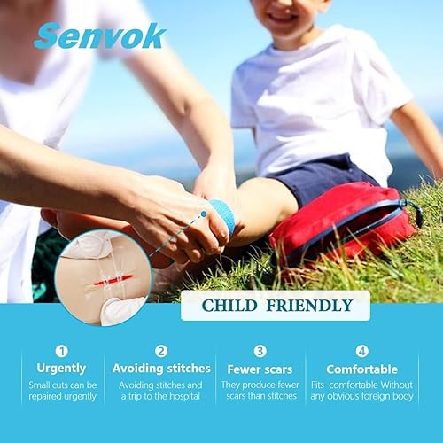 Miniatura 4 de Cierres de laceración de emergencia reparación de heridas sin puntadas. Dispositivo de cierre de piel aprobado por la FDA para 4 dispositivos