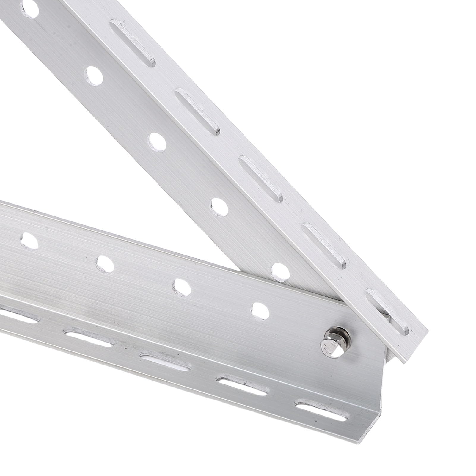 Generic Uchwyt do Montażu Panelu Słonecznego z regulacją Nachylenia w Zakresie 15-30° Uchwyt Montażowy Panelu Słonecznego ze Stopu Aluminium o Wysokiej Wytrzymałości do Jachtu RV na Dachu 41 Cali