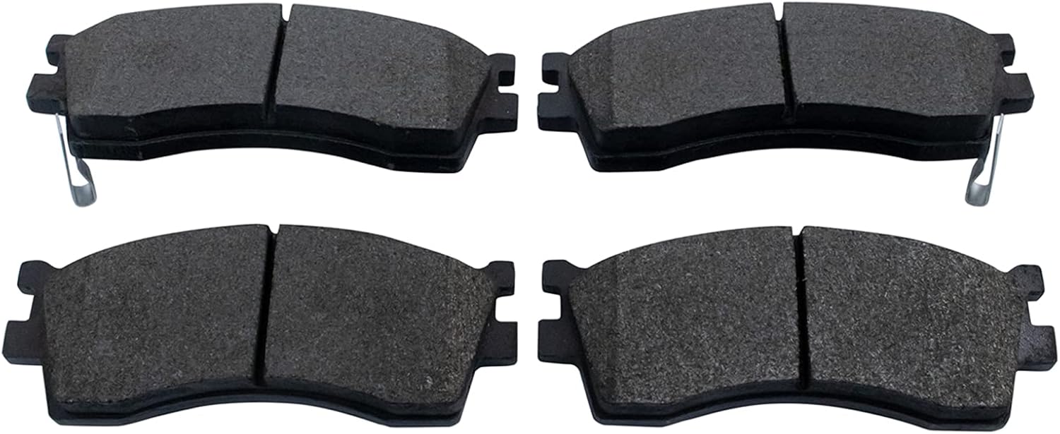 TRQ Front Brake Pads Semi Metallic Compatible with 2003 Kia Rio