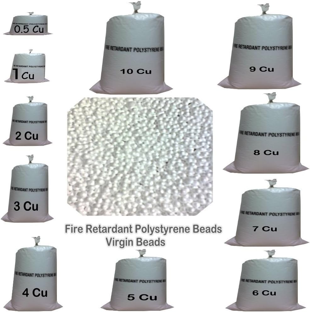 Bean Bag Booster Refill Polystyrene Beads Filling Top Up Bag Beans Balls (1 cubic foot)