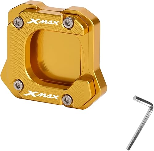 GFONIX Motorcycle Accessories for Yamaha Xmax X-MAX 125 250 300 400 XMAX250 Kickstand Side Stand Extension Enlarger Pad Side Bracket Side Frame feet