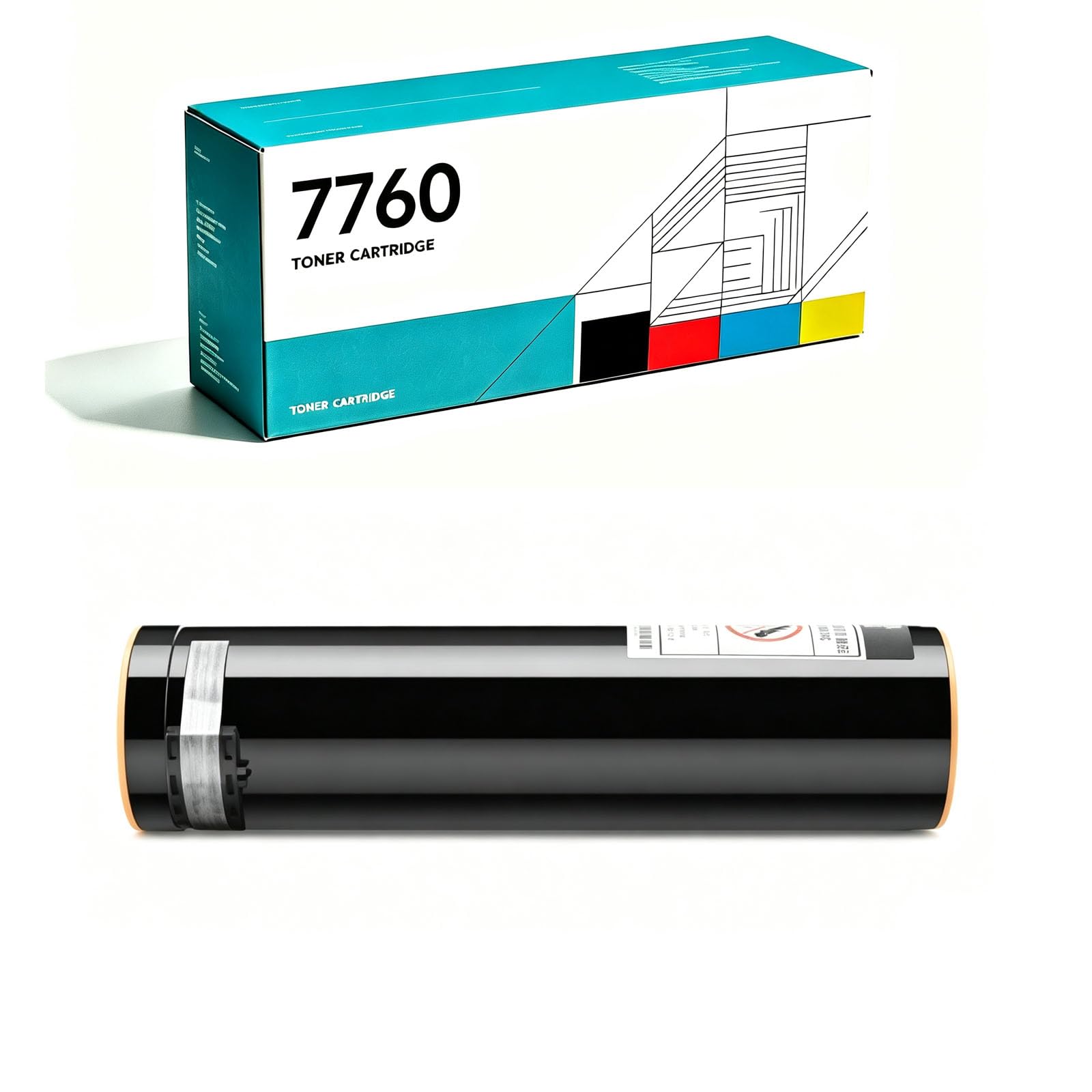 7760 sostituzione della cartuccia di toner nera, adatta per 106R01163 106R01160 106R01161 106R01162 cartuccia di toner Phaser7760 7760N 7760DN 7760GX stampante, ufficio liscio, 32000 pagine