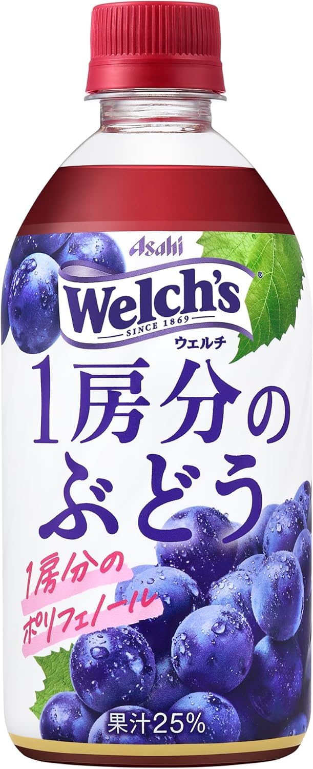 Amazon.co.jp: アサヒ Welch's 1房分のぶどう PET 470ml×24本入 : 食品