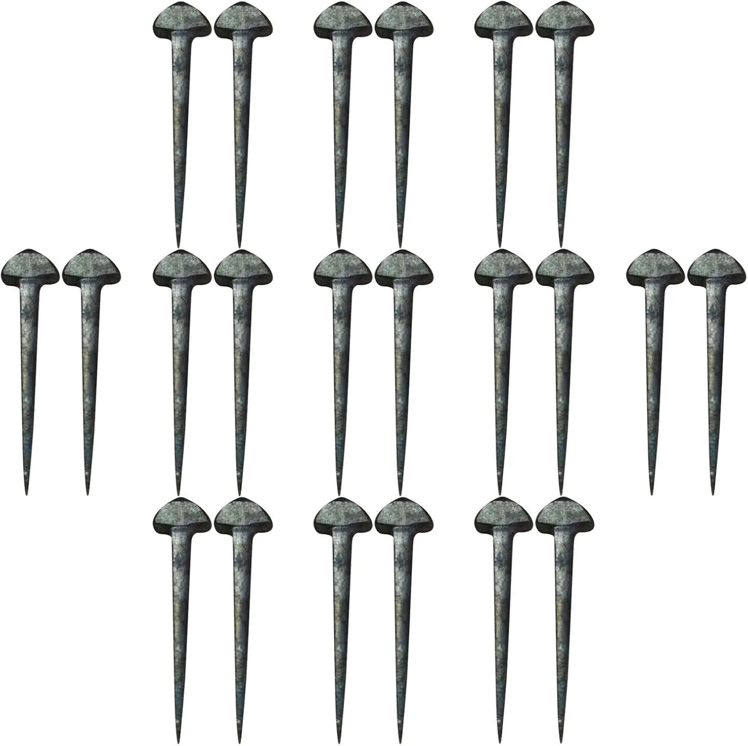 Horseshoe Nails 100 Pcs Horseshoe Nails Professional Iron Hoof Fasteners Sturdy Horse Shoe Replacement Compact Farrier for Securing Firmly