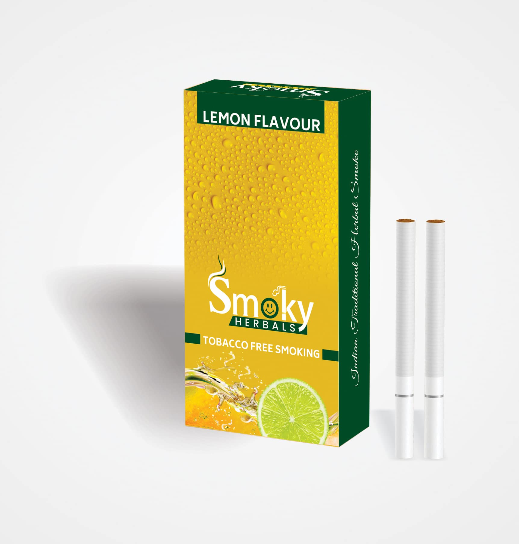 Buy Smoky Herbals Lemon Flavour Cigarette 100% Tobacco & Nicotine Free  Smoke for Refresh Mood & Relieve Stress (LEMON FLAVOUR, 1 Packet) Online at  Low Prices in India