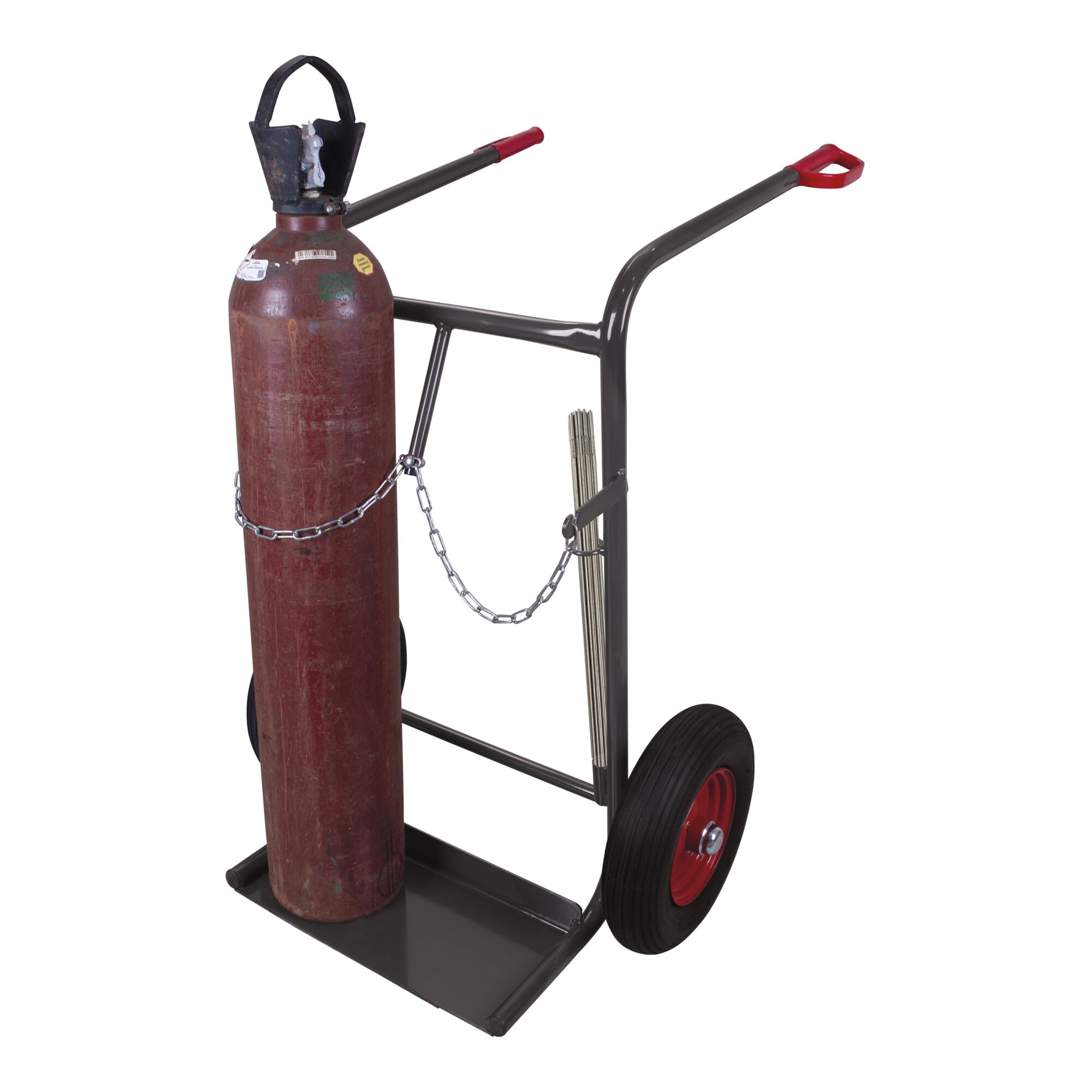 Stahlflaschenkarre für 40-50 Ltr, RAL 7016 RAL 7016 Anthrazitgrau