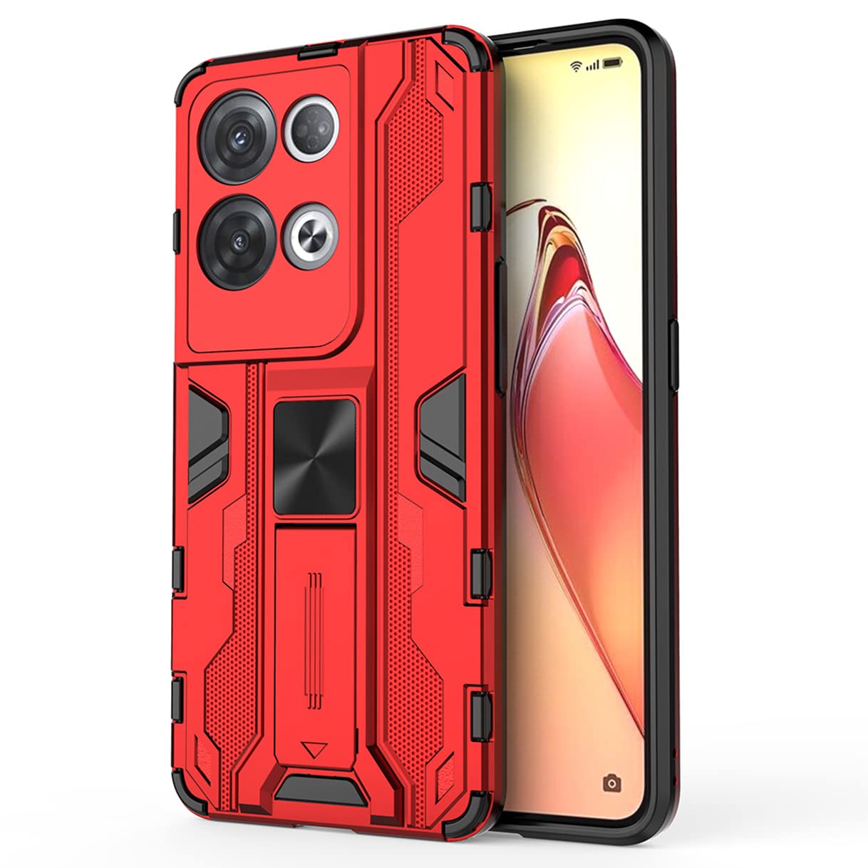 Haoye Cover per Oppo Reno8 PRO (Reno 8 PRO) 5G, Flip Cover Custodia in
