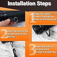 Vista 6 de Binocular Harness Strap Best Chest Harness Strap for Hunters Photographers and Golfers (Black)