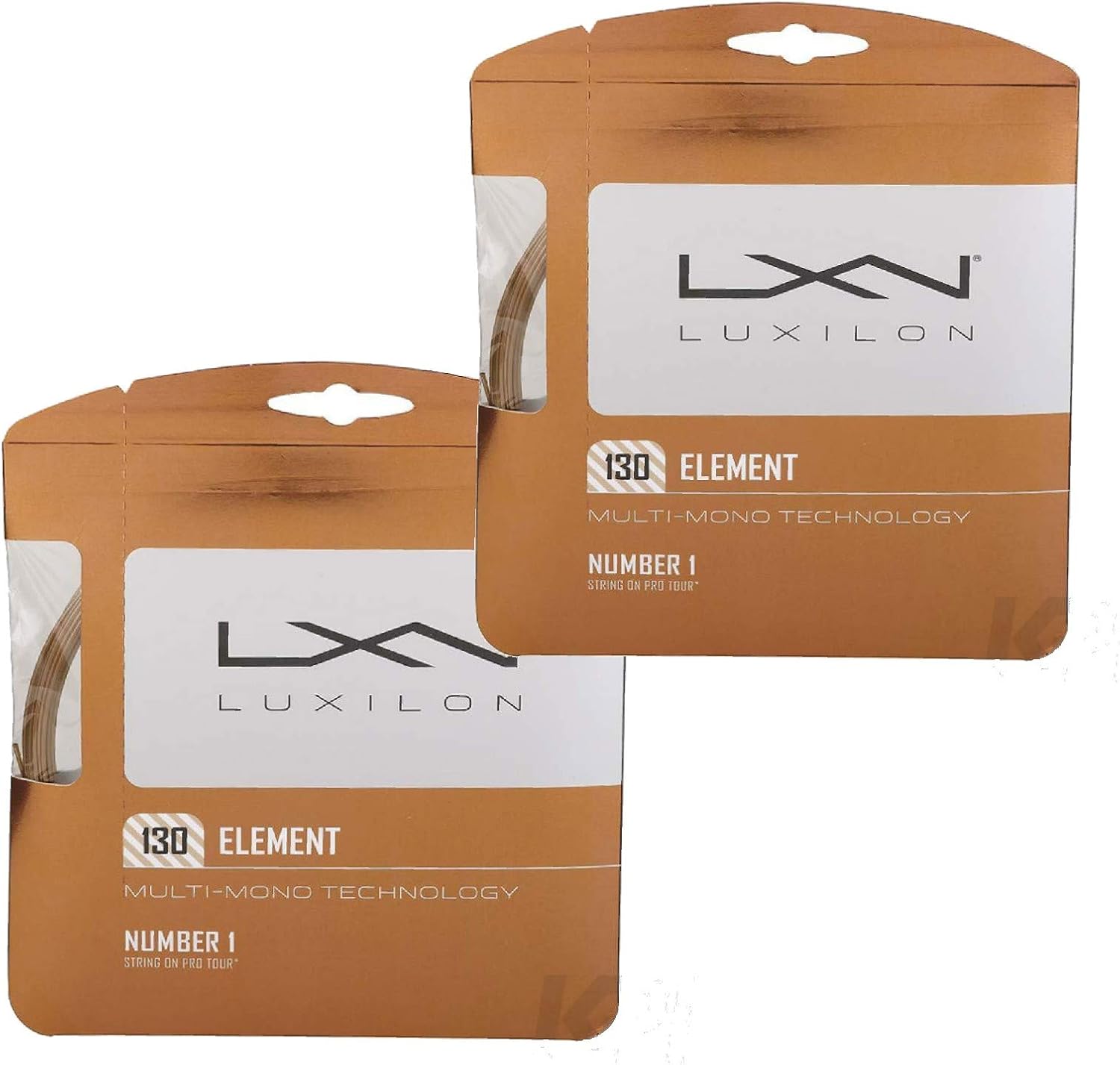 Luxilon Element 125 16g Tennis String Set - Best Racket String for Durability and Comfort on Soft Hits
