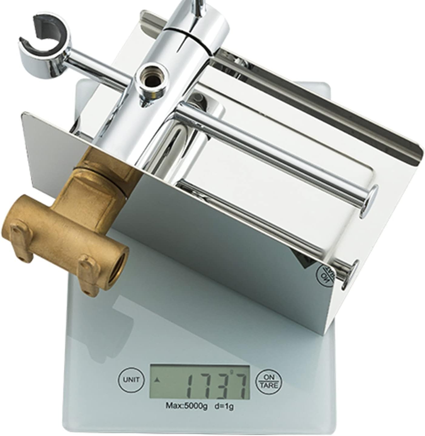 Toilet Bidet Kit with Hand Shower - Chrome Brass Handheld Bidet Sprayer - Hot and Cold Water Shower — view 8