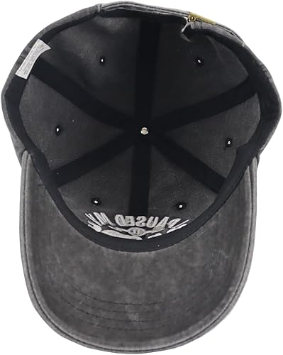 Miniatura 5 de Gorra de béisbol con texto en inglés "I Paused My Game to Be Here" para hombres y mujeres, divertida gorra de béisbol bordada ajustable de algodón