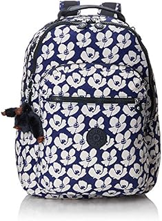 Kipling CLAS SEOUL, Large Backpack with Laptop Protection, True Navy Combo