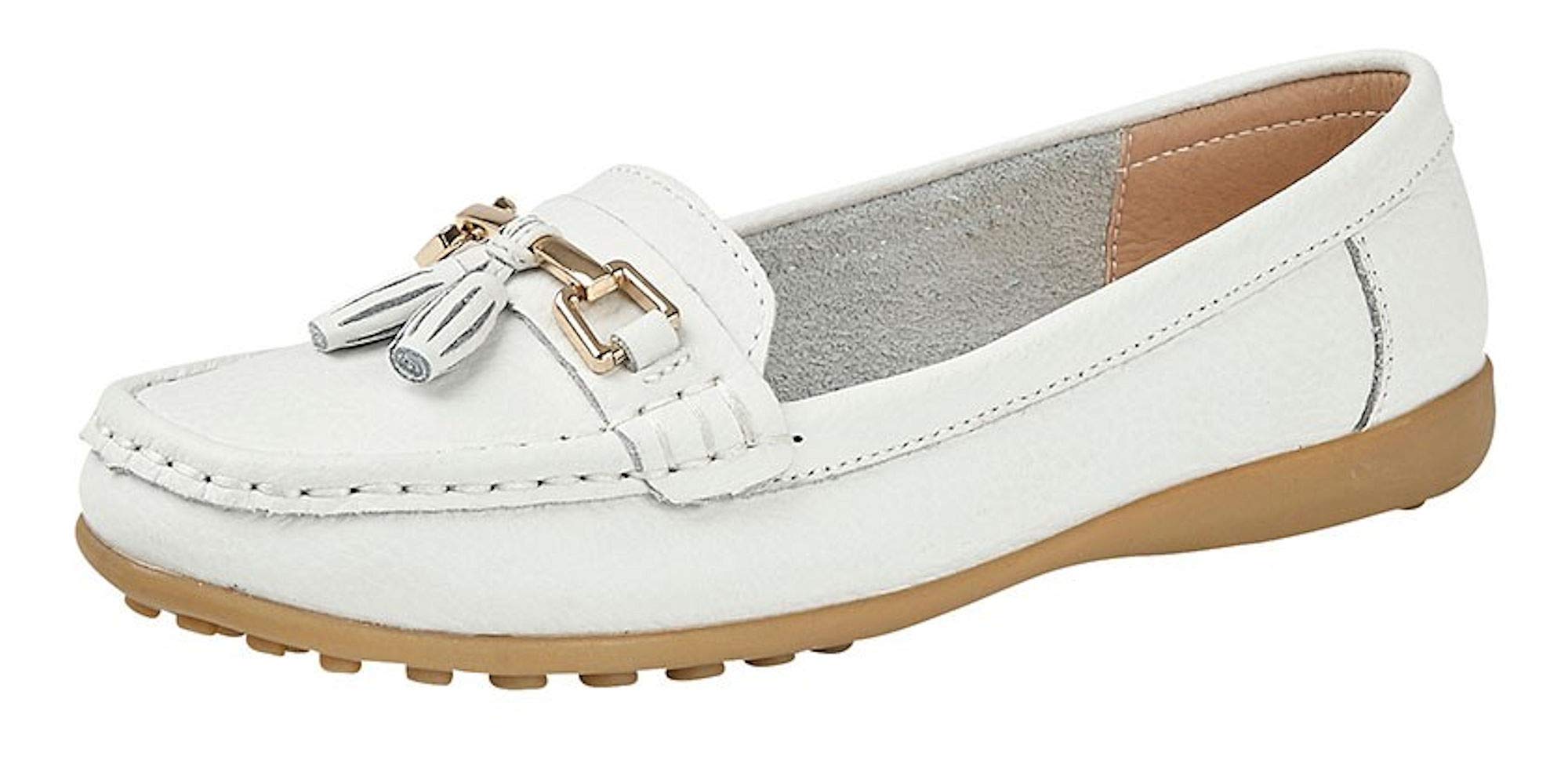 Womens/Ladies Action Leather Tassle Loafers