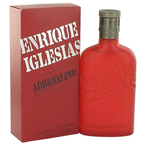 Enrique Iglesias Adrenaline Eau De Toilette Spray para hombre, 3.4 onzas