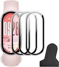 FDHYFGDY 3 Pieces Protective Film for Xiaomi Smart Band 10 Screen Protector, [Full Coverage] HD Composite Thin Film, Free Folding, [Anti-Scratch]
