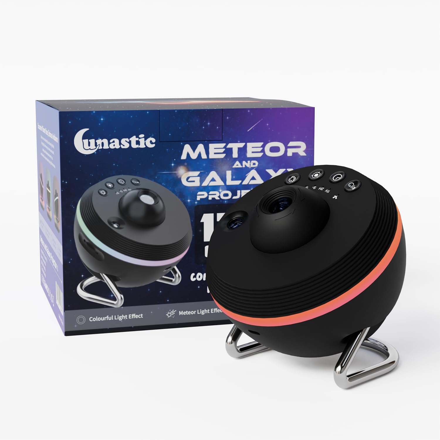 Lunastic 4k Proyector de Estrellas - Proyector Galaxia con 12 Discos de Proyección - Proyector Estrellas Infantil y Adulto - Proyector Estrellas Techo Adultos y Infantil - Galaxy Projector