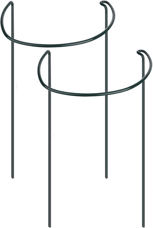 TRRAPLE Strong Metal Garden Supports, 2 Pcs Half Round