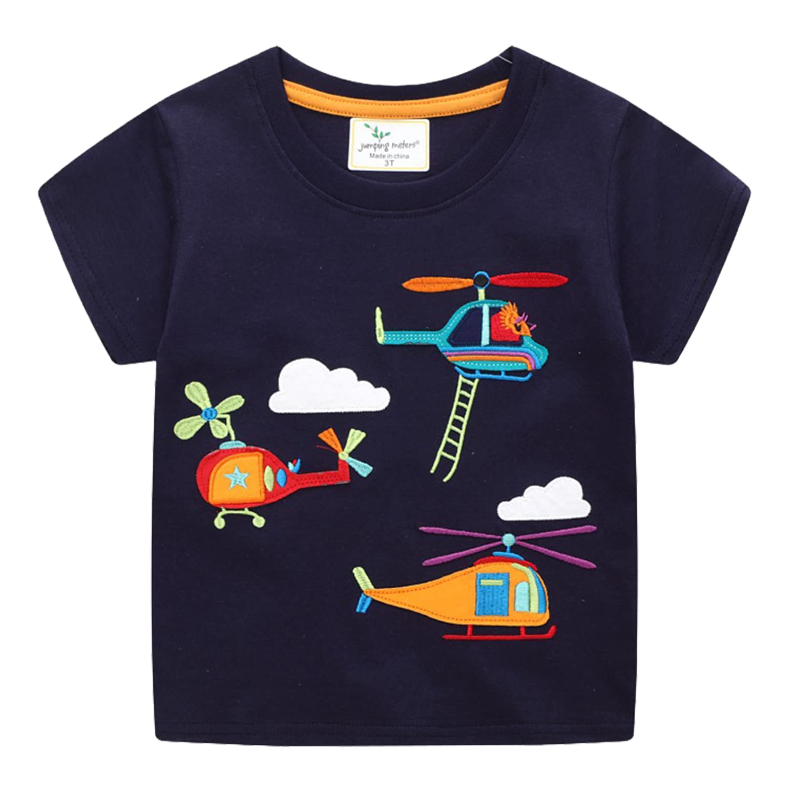 Unisex Baby T-Shirt Baumwolle Süß Karikatur Tier Muster Tops für 1-7 Jahre Alt