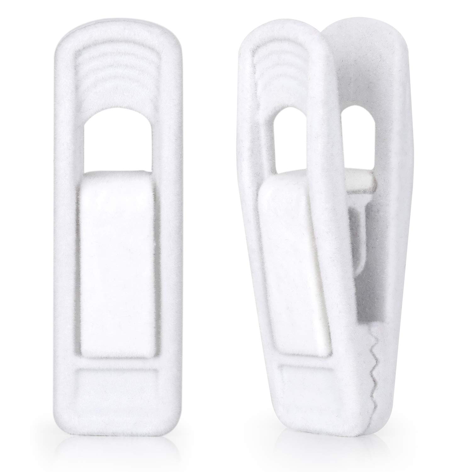 Andiker Confezione da 20 mollette per vestiti in velluto, fermagli antiscivolo e resistenti per appendini in velluto sottili, abiti, pantaloni, gonne (Grigio