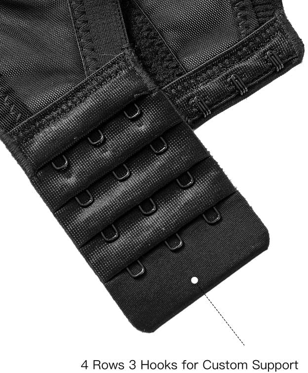 Sexy Lace Bras for Women See Through Unlined Underwire Push Up Bralettes Sheer with Dot Mesh Bra 34B-40E - Image 7