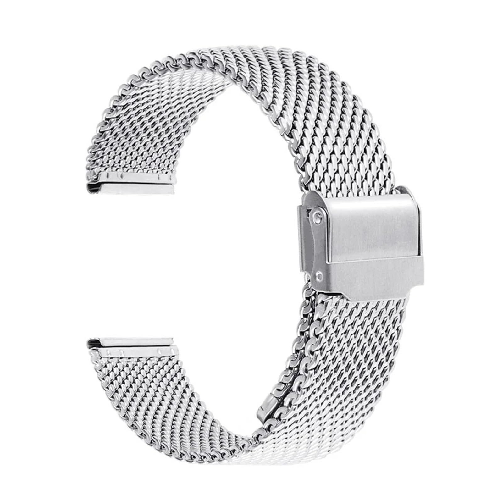 XMKT 1,0 mm Milanese Mesh Armband 18 mm 20 mm 22 mm 24 mm Armband Armband 3 mm dicke Edelstahl Universal faltbare Schnalle Armband Armband