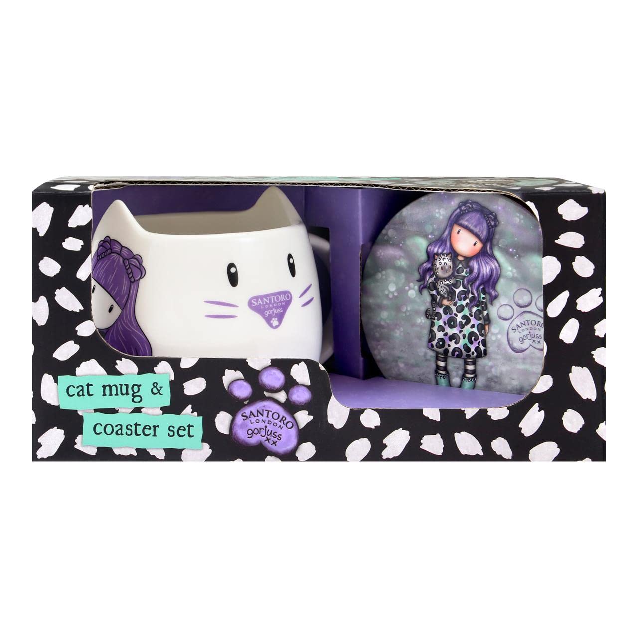 Santoro Gorjuss (Wild) - Mug and Coaster Set - Smitten Kitten
