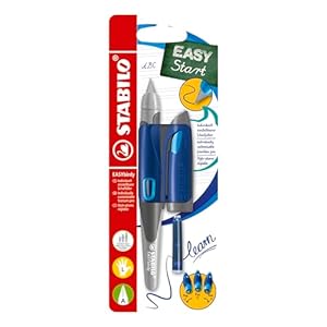STABILO EASYbirdy Linkshänder Schulfüller Mitternachtsblau/Azur