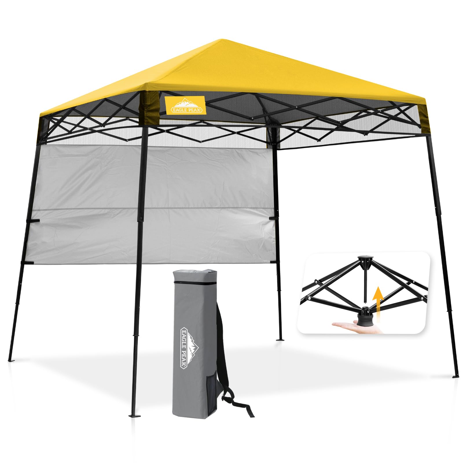 ACRO ギャンゴ Amazon.com : EAGLE PEAK 8x8 Pop Up Canopy Tent with Sidewall