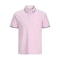 Jack & Jones Jjepaulos Polo S Noos, Prism Pink
