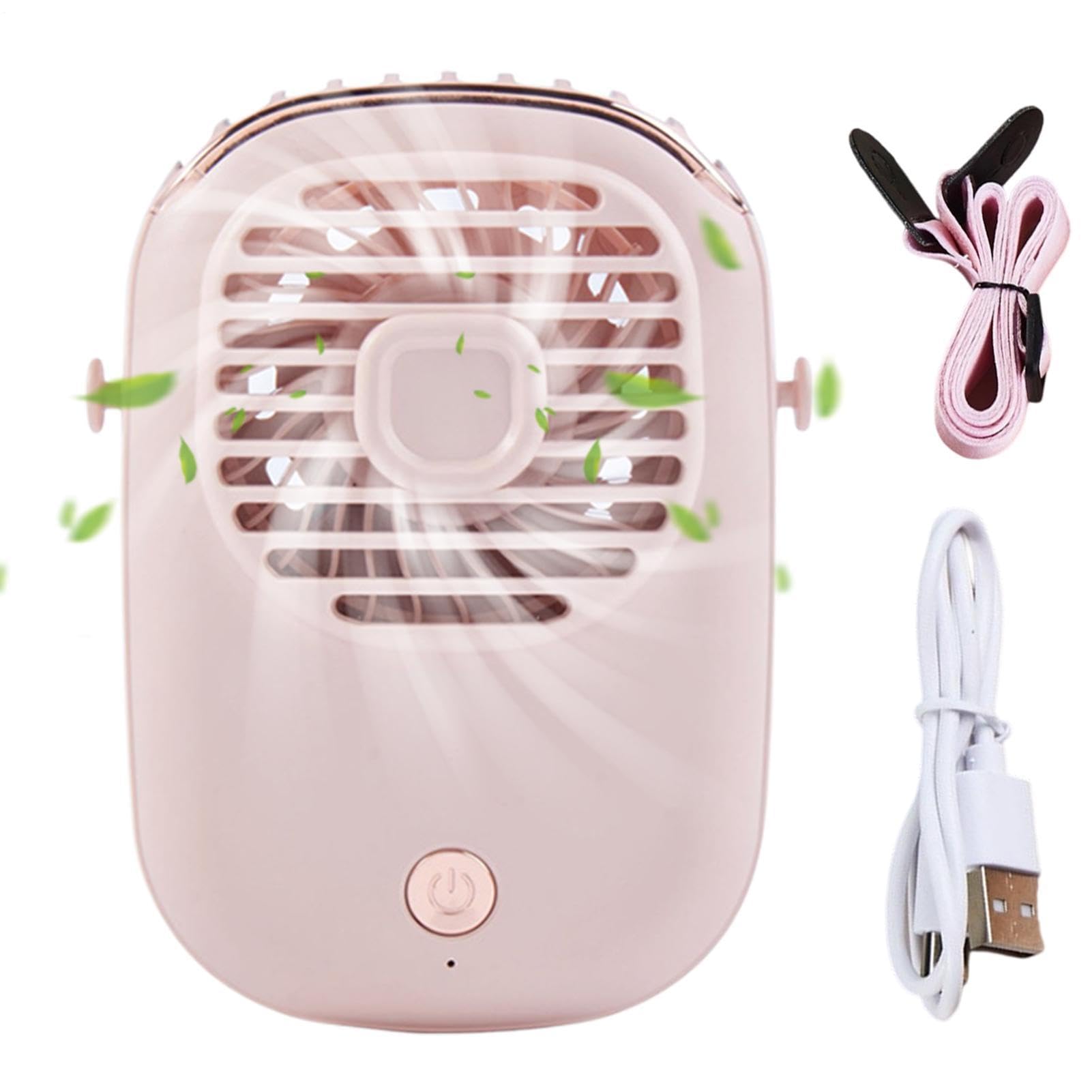 Ventilador de cuello manual recargable con 3 velocidades para verano