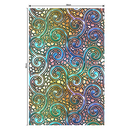 CLISPEED Película de Privacidade de Janela 35. 4 X 22. Película de Vidro para Janela 3D de 8 Polegad