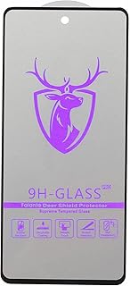 شاشة حماية مضادة للصدمات من الزجاج المقوى الفائق بدرجة صلابة 9 باطار باللون الاسود من دير متوافقة مع موبايل سامسونج جالاكسي A53