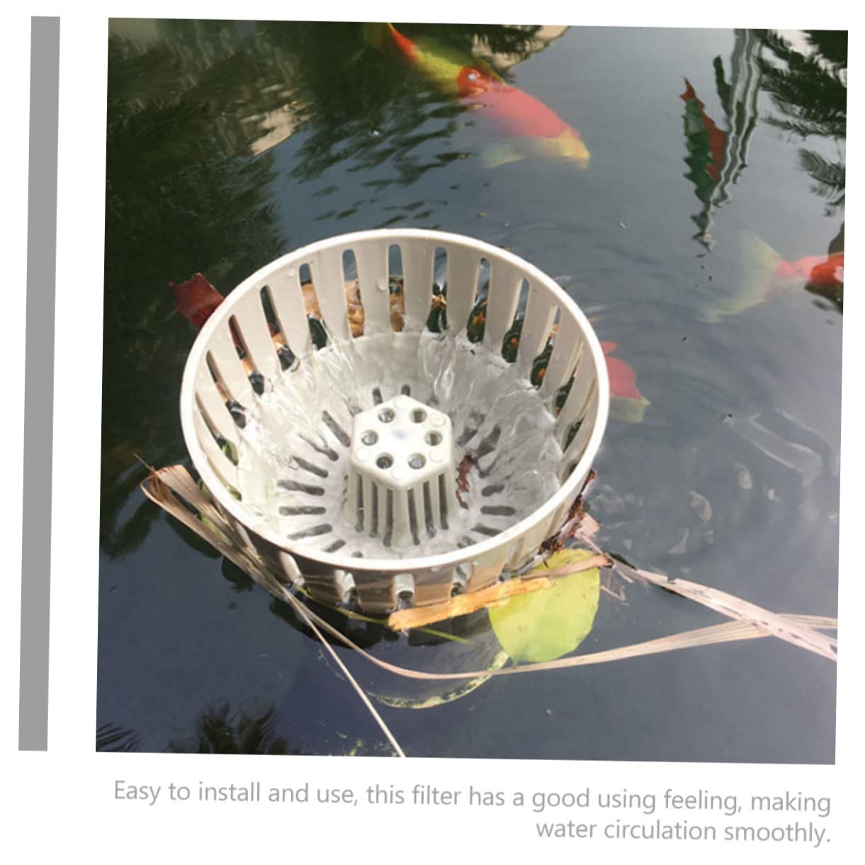 HEMOTON 2 Pièces Filtre pour Étang de Poisson Premium Accessoire de Collecte des Débris pour de Jardin Installation Verticale ou Incline et Ordures Utilisation Multifonctionnelle