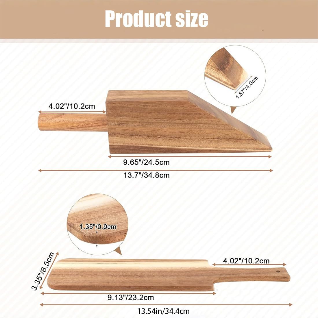 Acacia Wood Mattress Lifter Tool for Changing Sheets, Easy Lever-Action Bed Sheet Tucker Tool Set, Bed Lifter with Ergonomic Handle, Mattress Lifters for Seniors, Ladies, Caregivers, Housekeepers